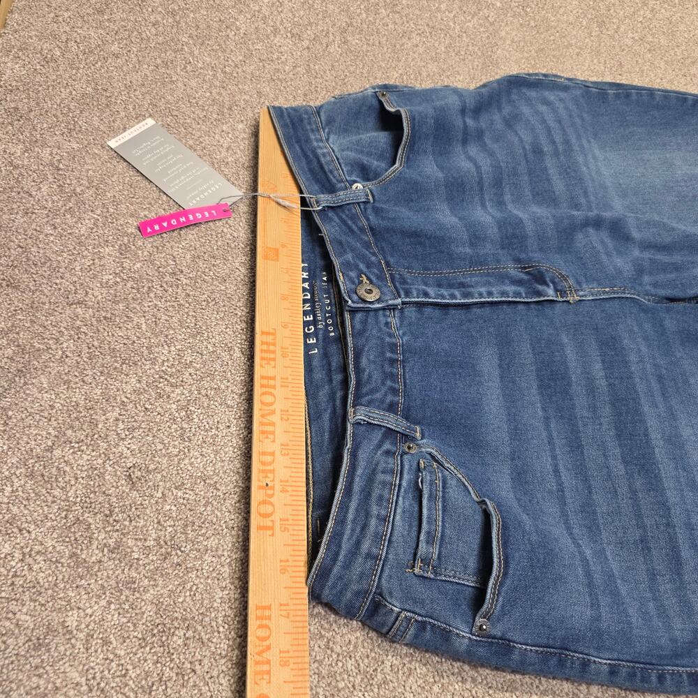 Indie sleaze Ashley Stewart Legendary Bootcut Jeans Plus Size 18 medium wash - Picture 12 of 13